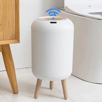 10L Touchless Motion Sensor Smart Trash Can – Perfect for Bedroom, Bathroom, Kitchen, and Office - Homavendi