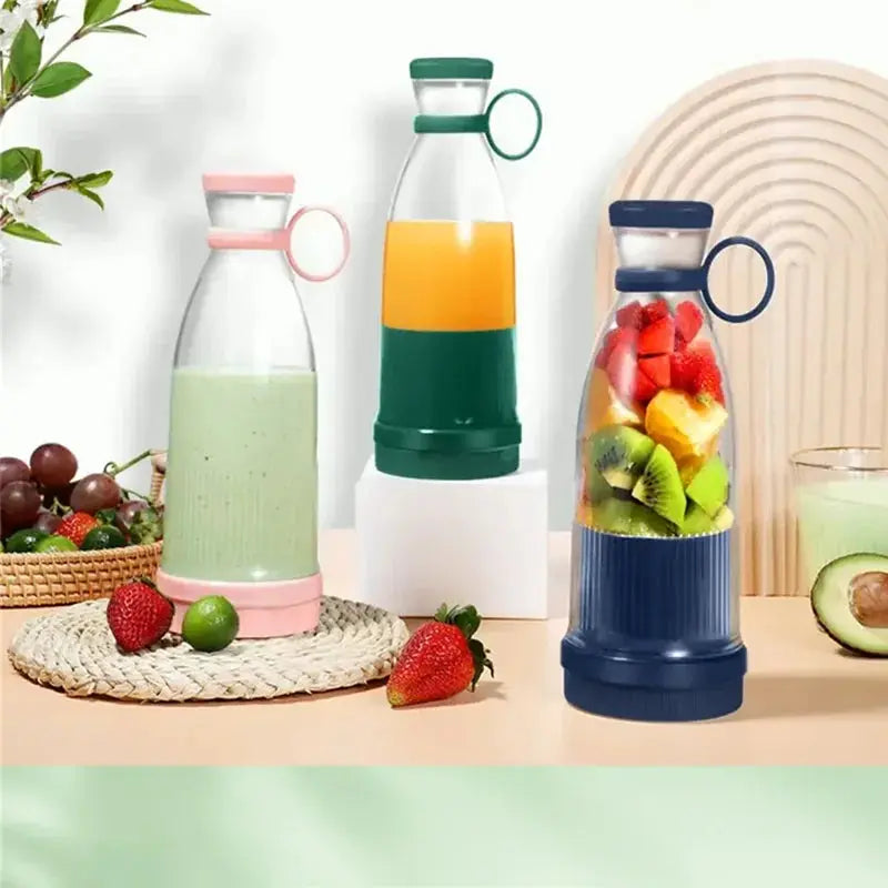 Effortless USB Rechargeable Portable Juicer - High-Power 6-Blade Blender for Delicious Smoothies, Creamy Milkshakes, and Fresh Juices! - Homavendi